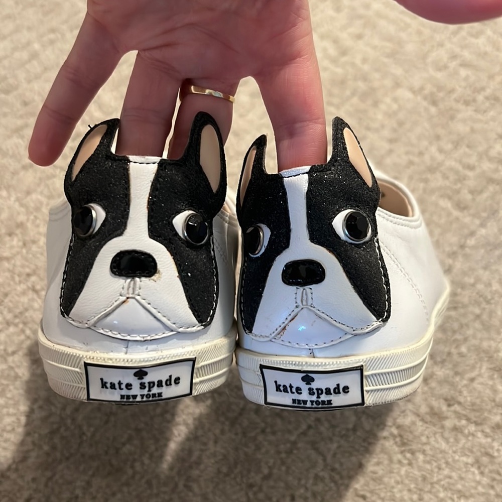 Kate Spade dog sneakers white